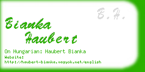 bianka haubert business card